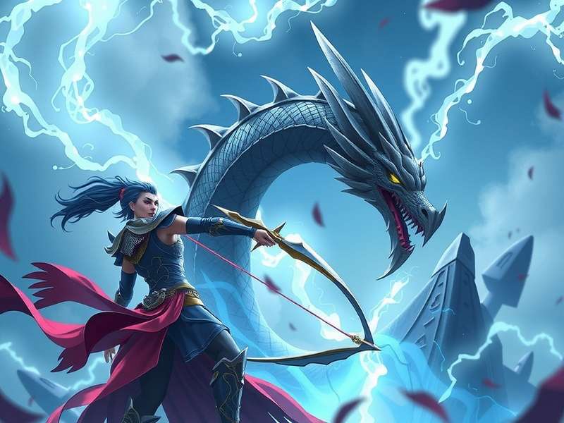 Game screenshot showing a player character bonding with a dragon companion in a mystical forest